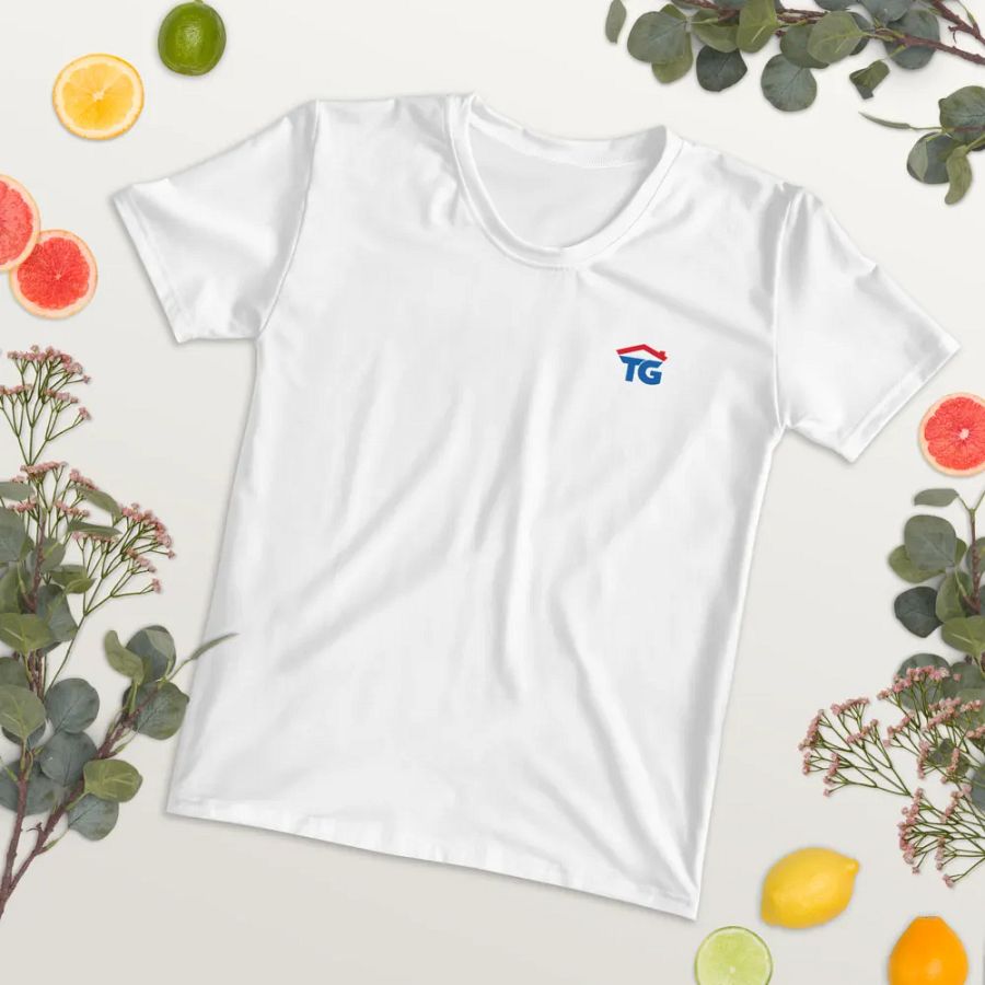 Women's TG White Crew Neck T-Shirt product image (7)