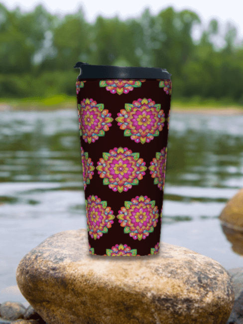 Joyburst Mandala - Stainless Steel Travel Mug product image (2)