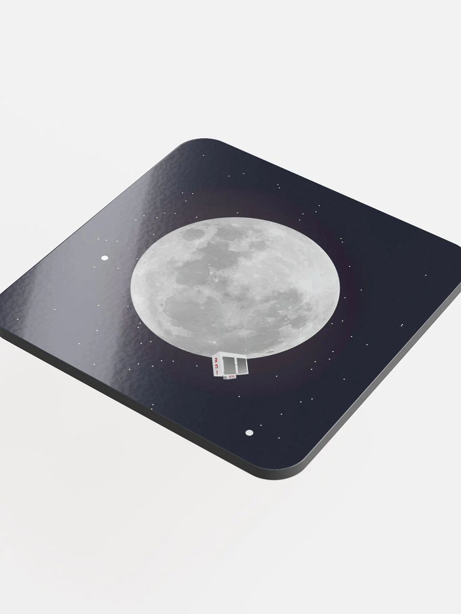 Clavius - Glossed Cork Coaster product image (4)