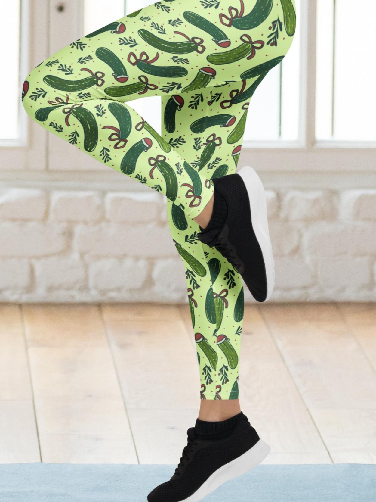 Christmas Pickles Pattern Leggings product image (1)