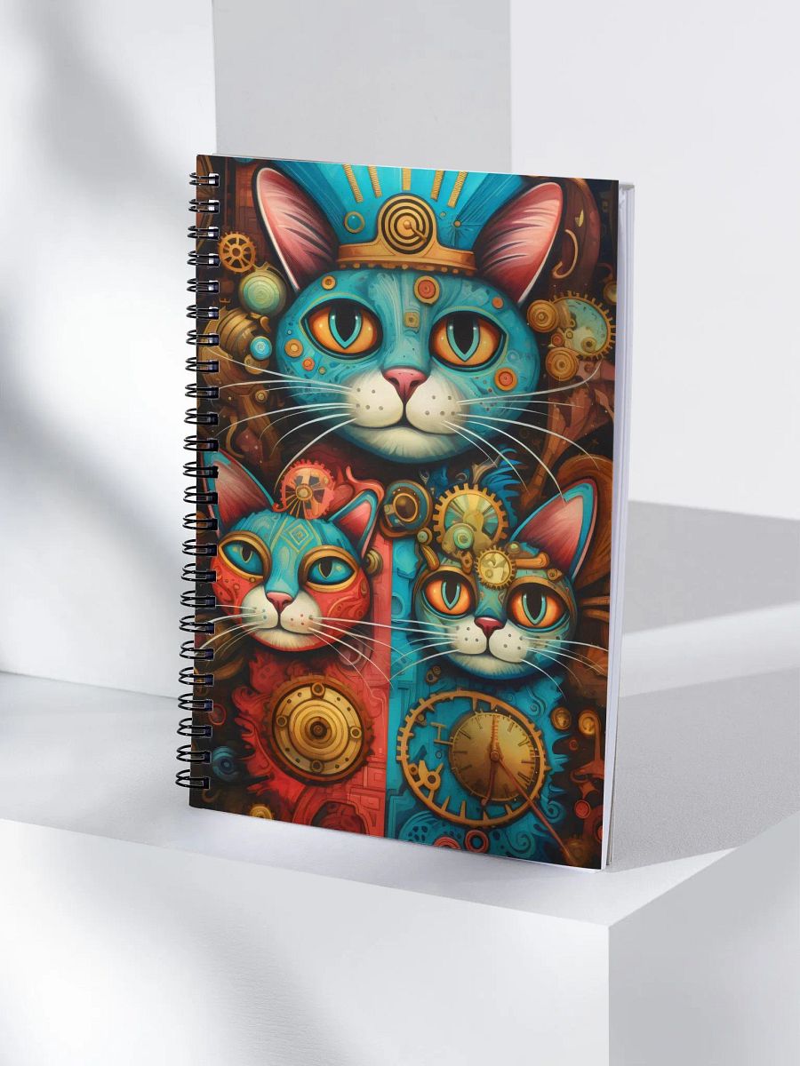 Steampunk Cats Spiral Notebook product image (4)