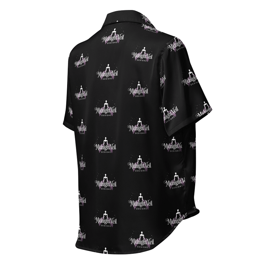 Midnight Veil Designs - Black All-Over Print Women's Short Sleeve Pyjama Top product image (2)