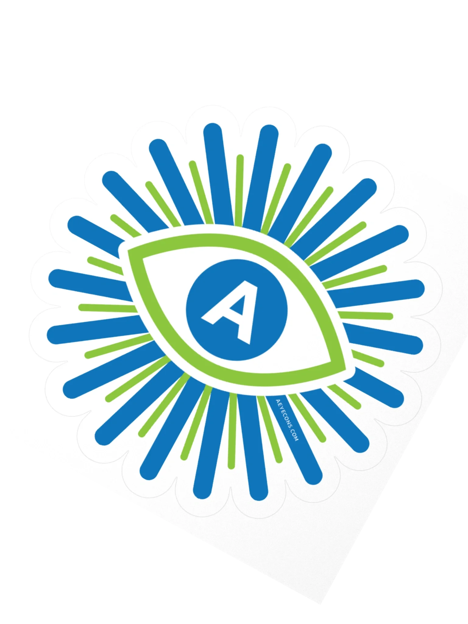 Official Logo of AI™ Burst Kiss-Cut Sticker | AI Sticker | AEYECONS™ product image (2)