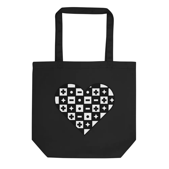 Eco-Friendly Kids Of Konnektikut Checkered Heart Tote Bag product image (2)