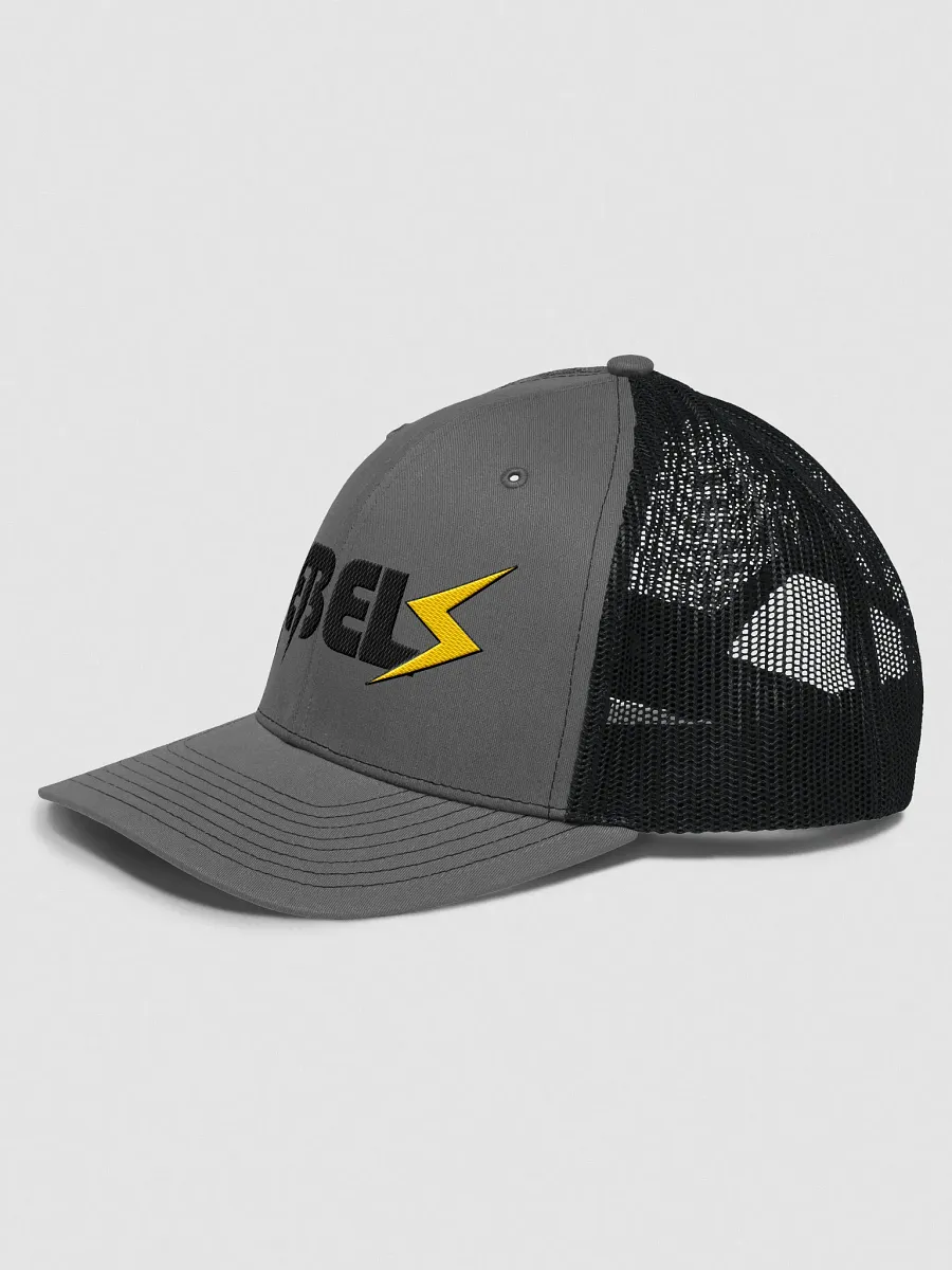 Trucker Hat | Gray / with black and yellow product image (2)