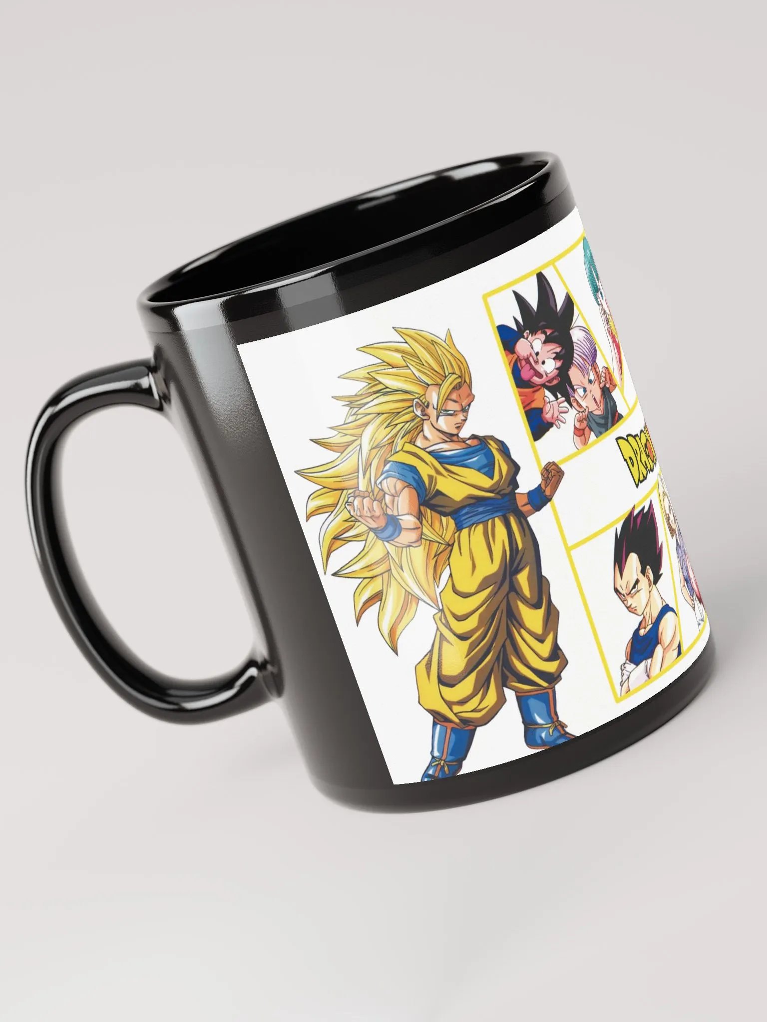Dragon Ball Z Black Glossy Mug – A Must-Have for Saiyan Fans! product image (6)