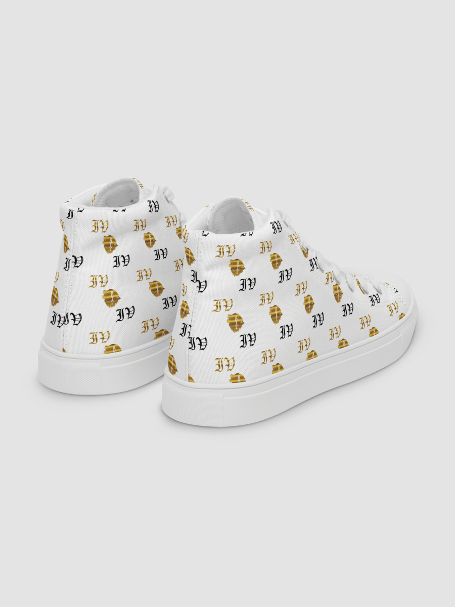 Victor Ivyic Women's High Top Canvas Shoes White product image (9)