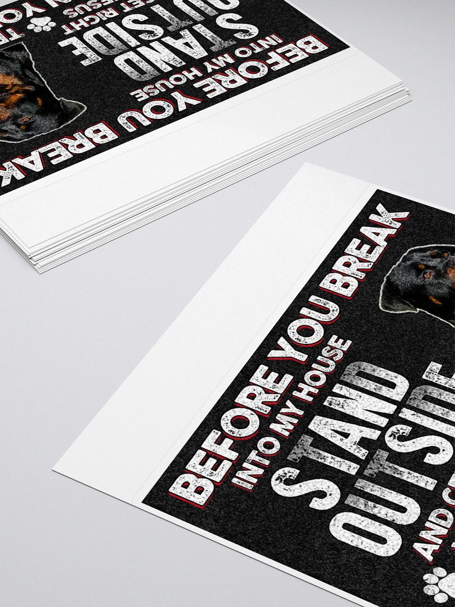 Rottweiler - Before You Break Into My House Get Right With Jesus product image (4)