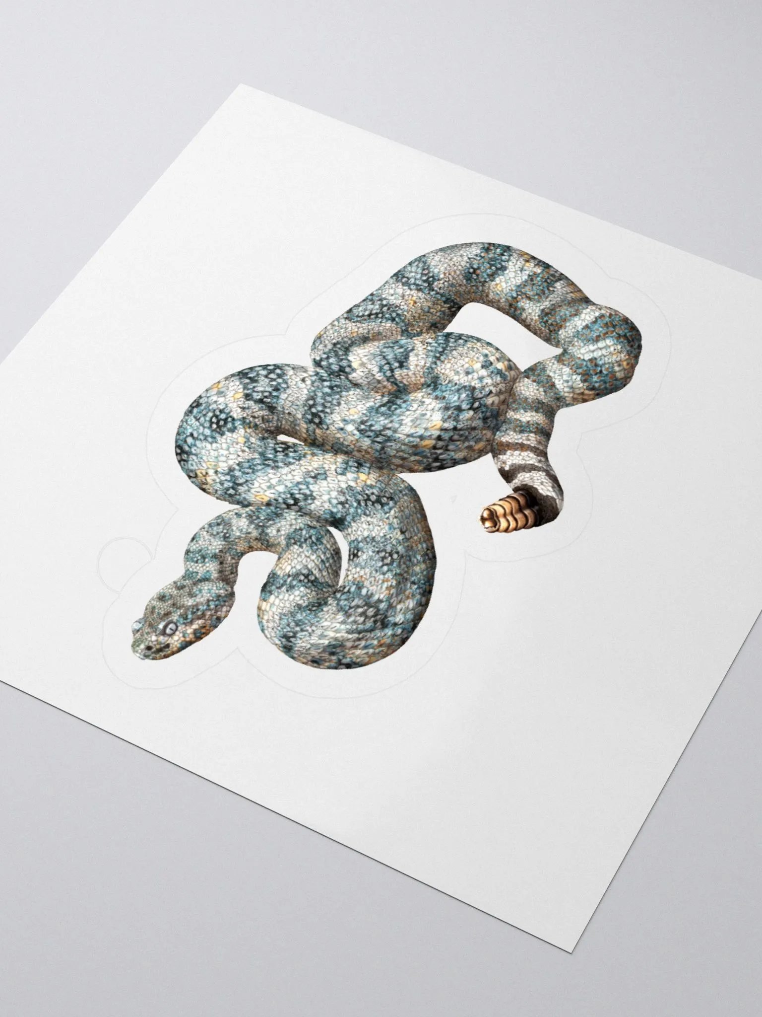 Die-Cut Sticker – Speckled Rattlesnake (Blue) product image (3)