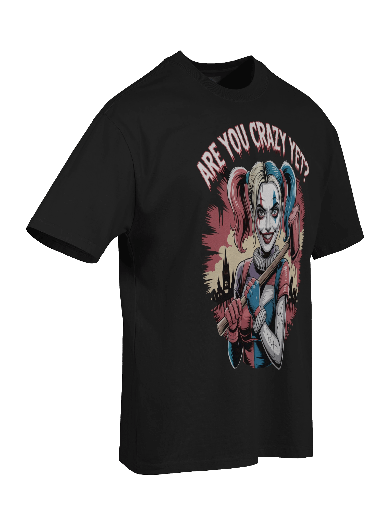 Harley Quinn 'Are You Crazy Yet?' Oversized Faded T-Shirt product image (8)