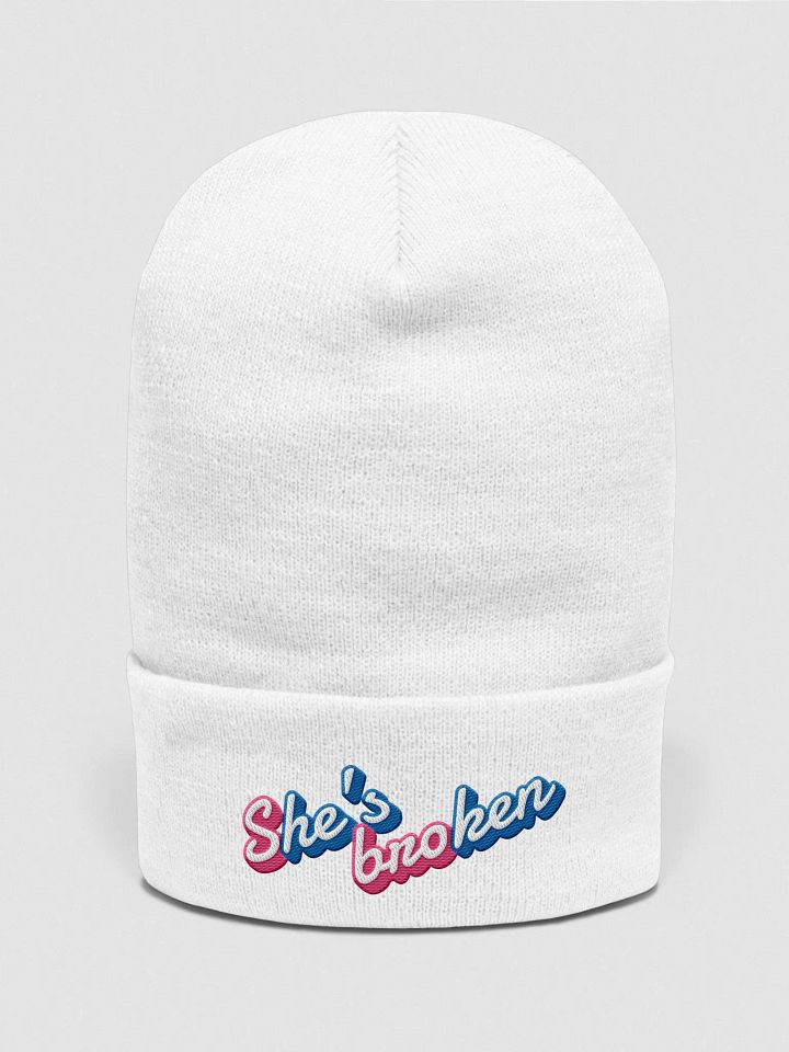 S(he's) bro(ken) - Embroidered Beanie product image (1)