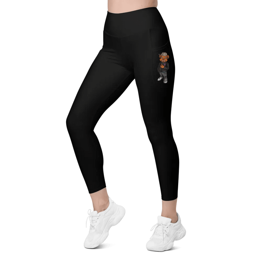 Standing Bear Black Pants with Pockets product image (4)