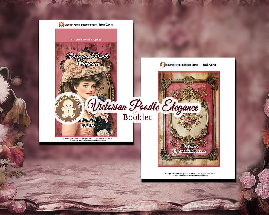 Victorian Poodle Elegance Journal 3-in-one Jumbo Collection Digital Download product image (8)