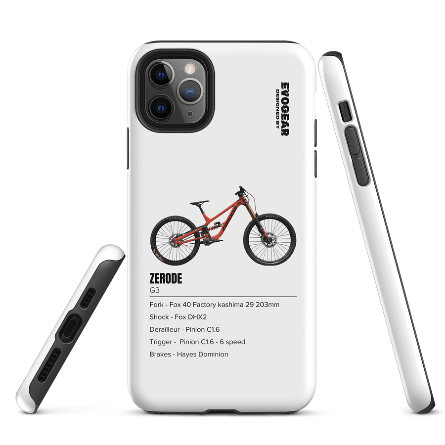 White Zerode G3 iPhone Case product image (5)