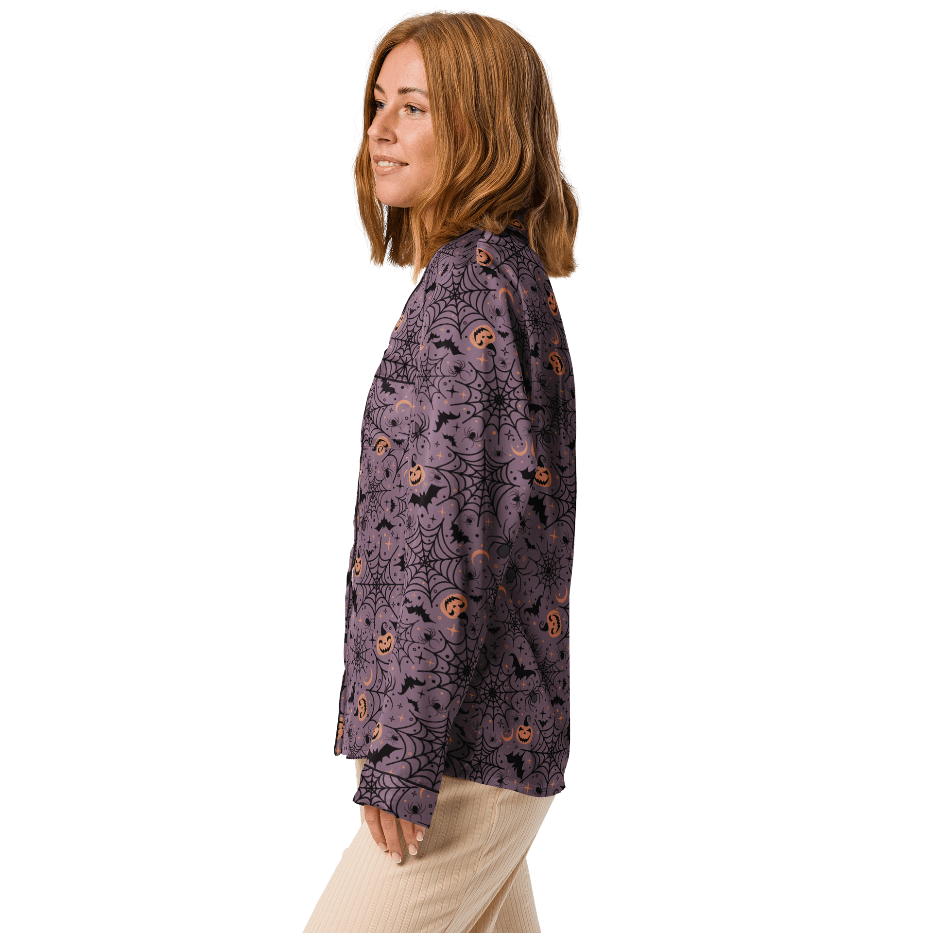 Retro Halloween Pajama Shirt in Purple product image (4)