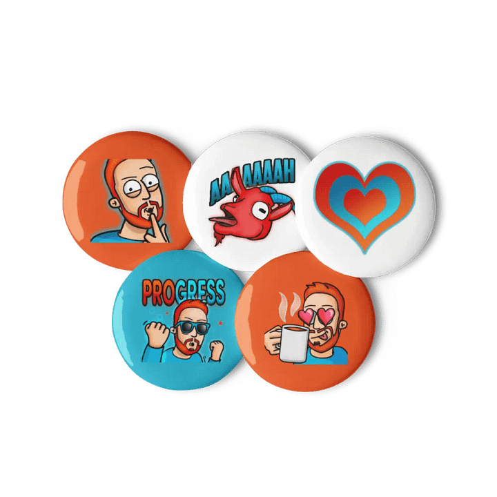 Emote Pin Badges product image (1)
