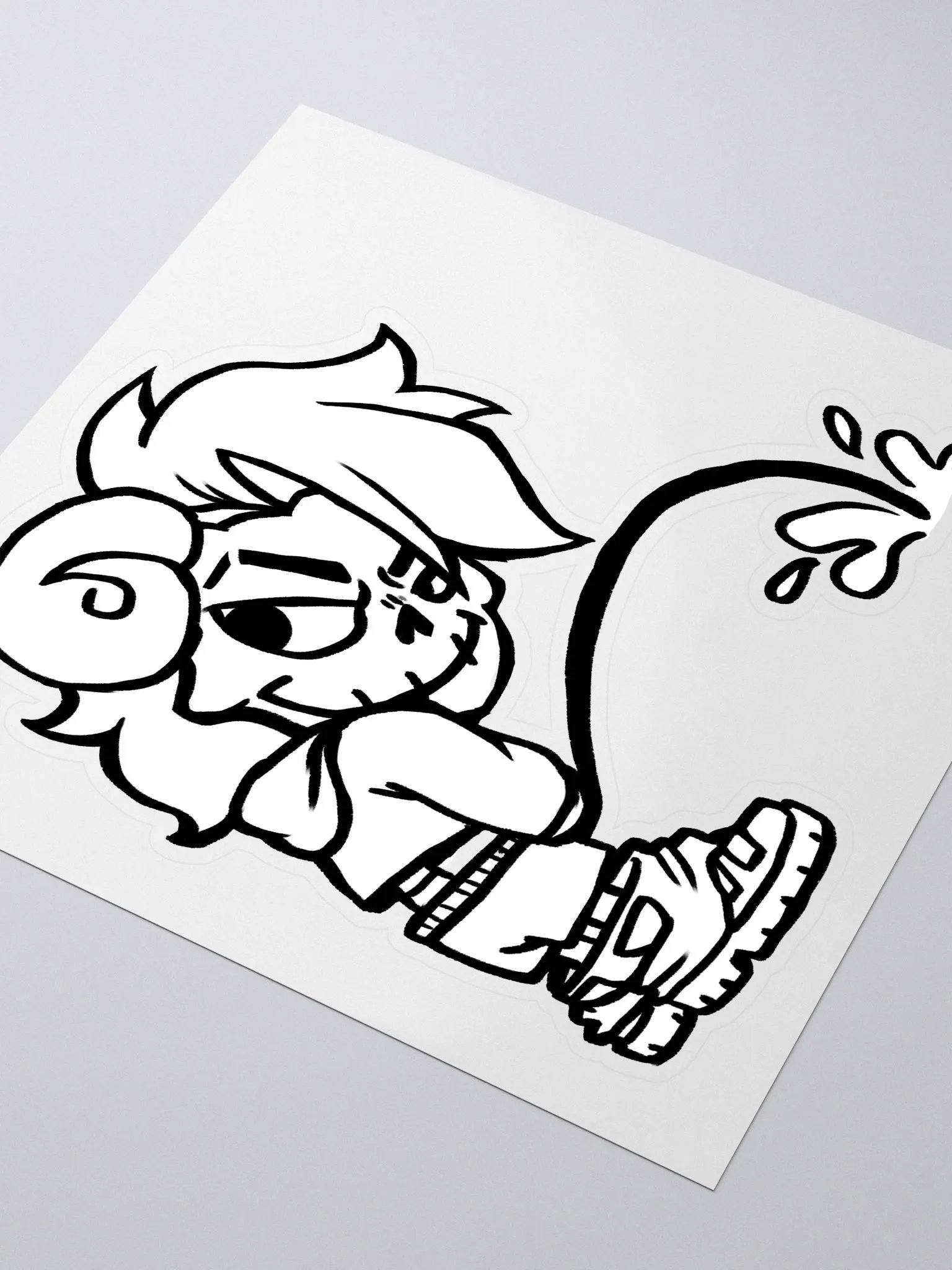 Pissin' B&W Sticker product image (3)