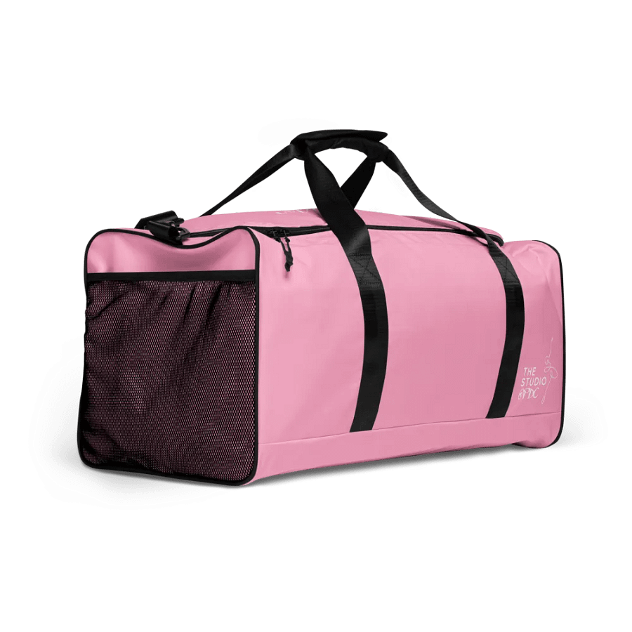 Large Dance Bag | Pink with White Logo and Quote product image (3)