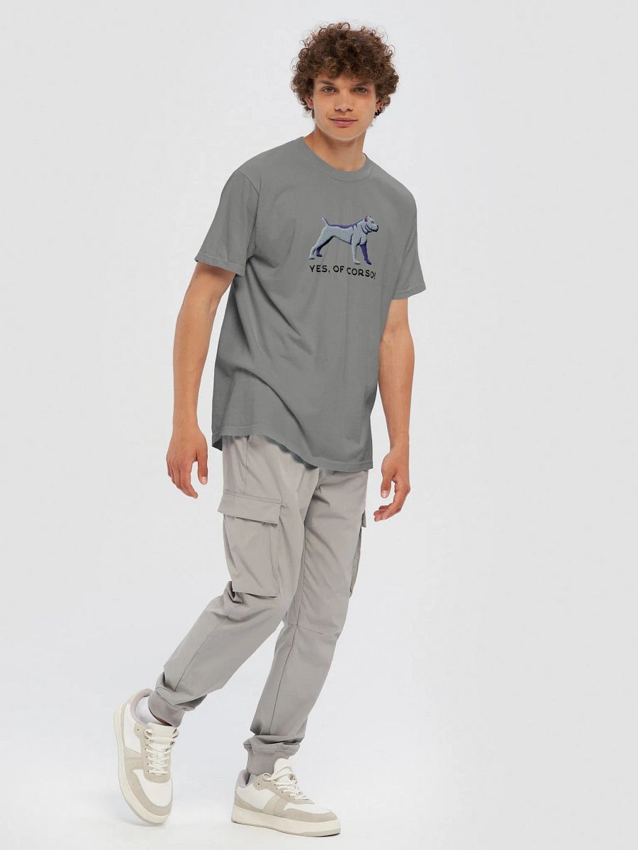 Yes, Of Corso T-Shirt(Embroidered) of a Cane Corso(Blue) product image (38)