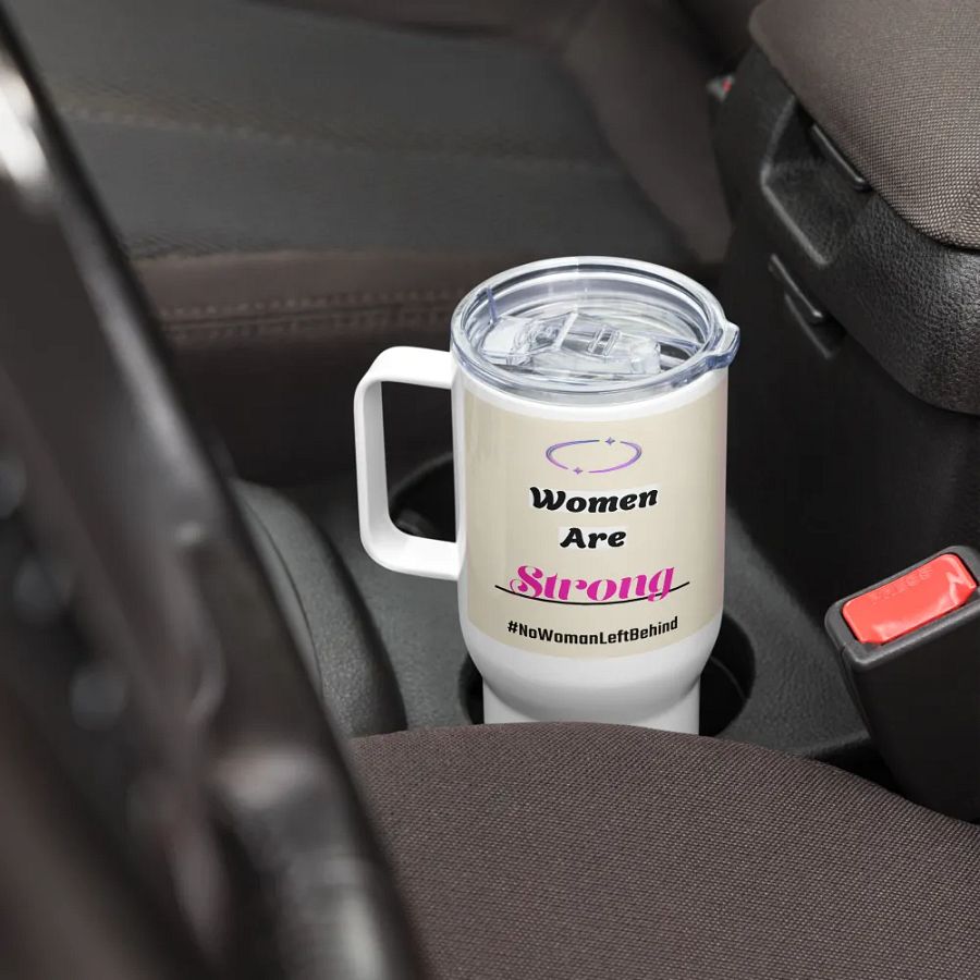 Women Are Strong Travel Cup product image (8)