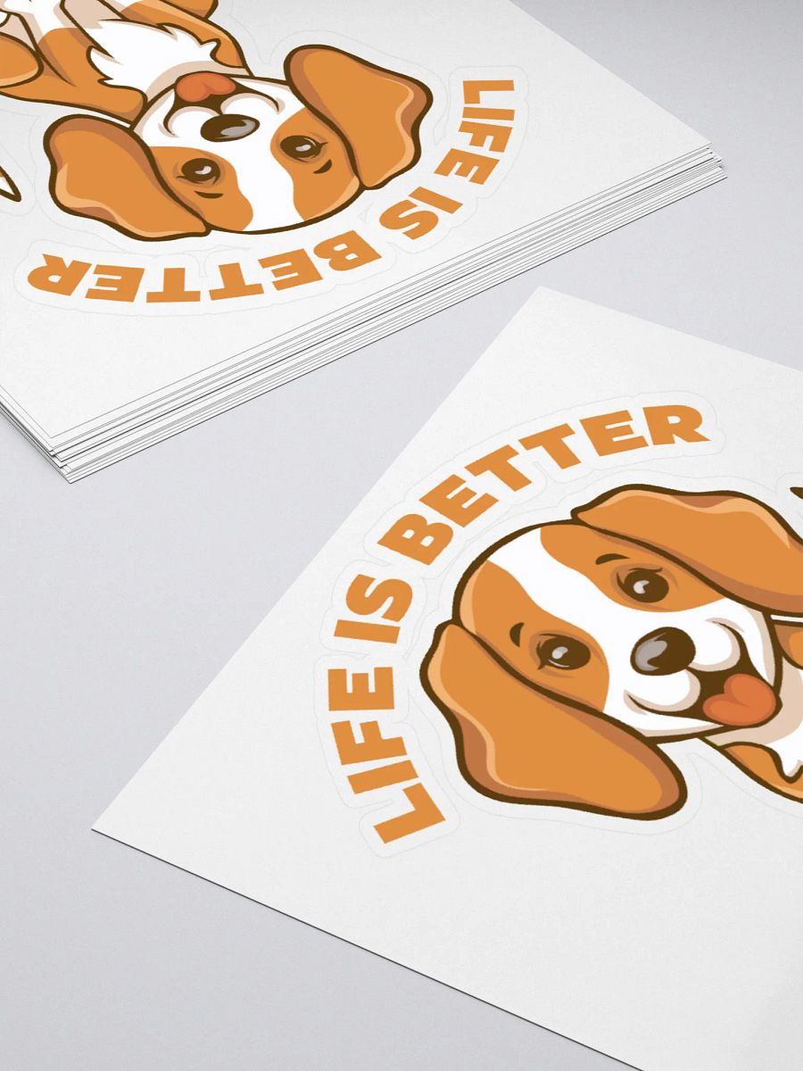 Adorable Puppy stickers with Funny Dog Quote – Ideal for Dog Enthusiasts product image (4)