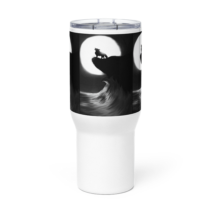 Moonlit Wolf Howl Travel Mug product image (3)