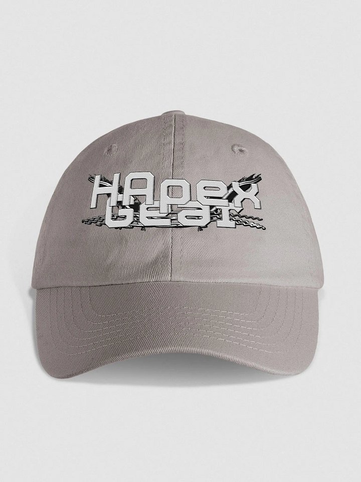 Youth Biowashed Dad Hat - Embroidered - White HApex Gear White Logo product image (1)