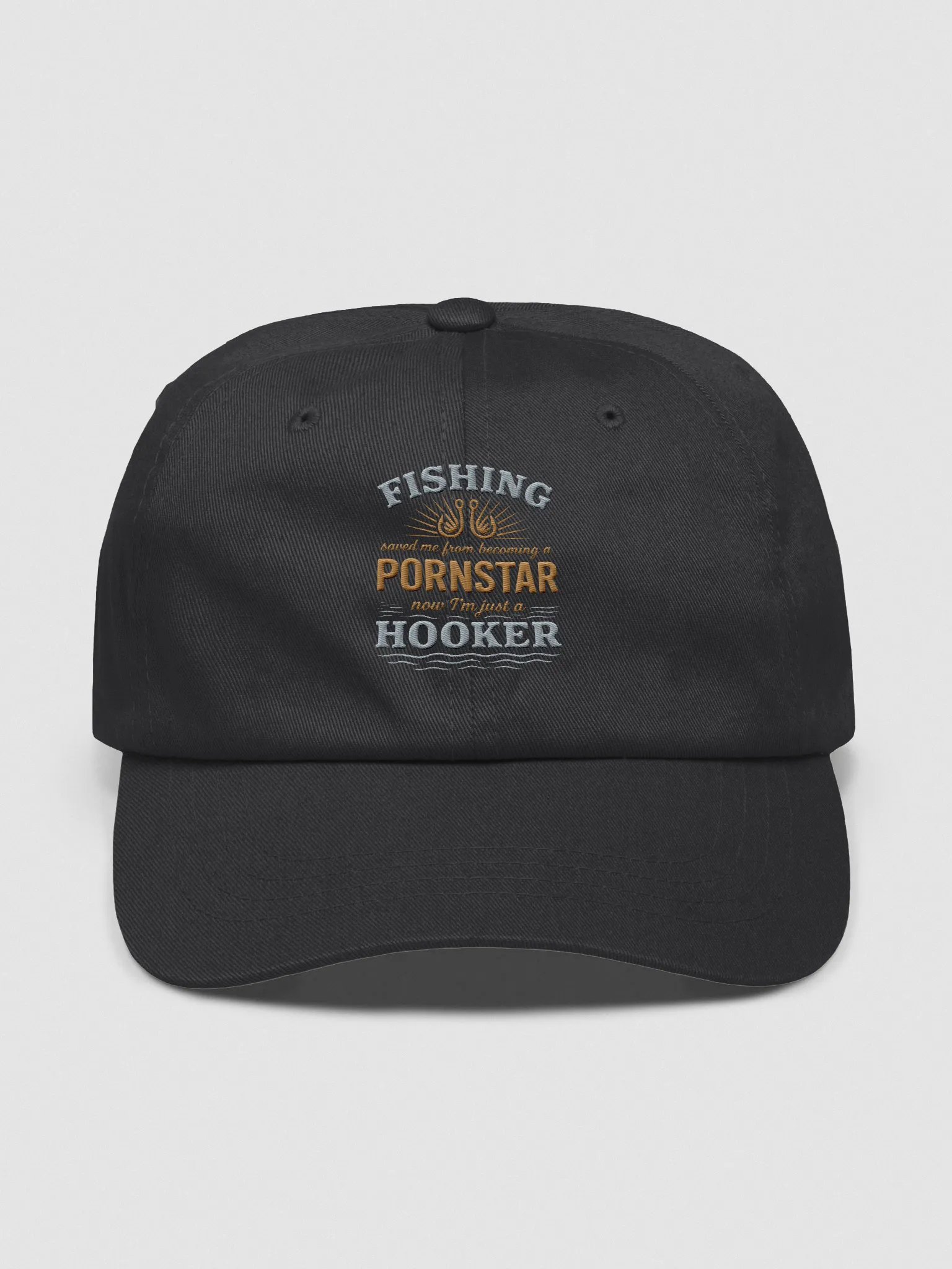 Funny Fishing Dad Hat – Vintage Hooker Humor product image (1)