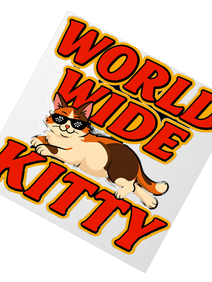 World Wide Kitty Sticker Set product image (5)