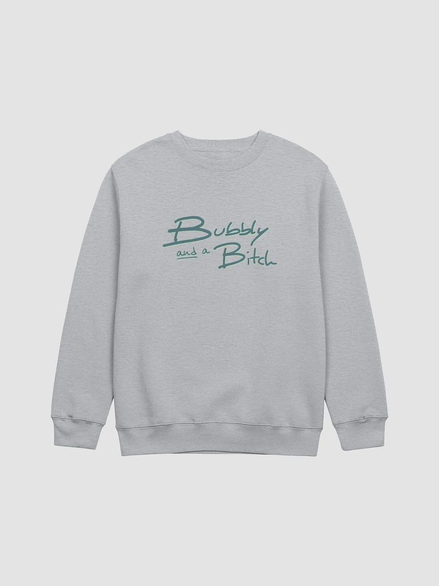 Bubbly and a B*tch (fir shadow design) printed crewneck product image (10)
