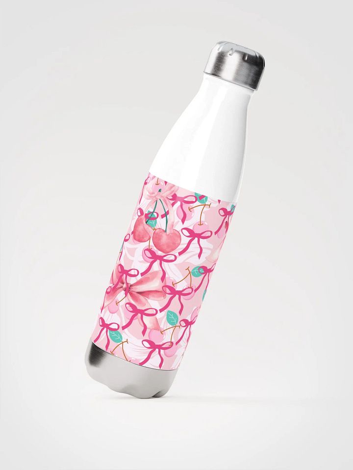 Cherry Blush Stainless Steel Water Bottle for the eminine girls and ladies product image (2)