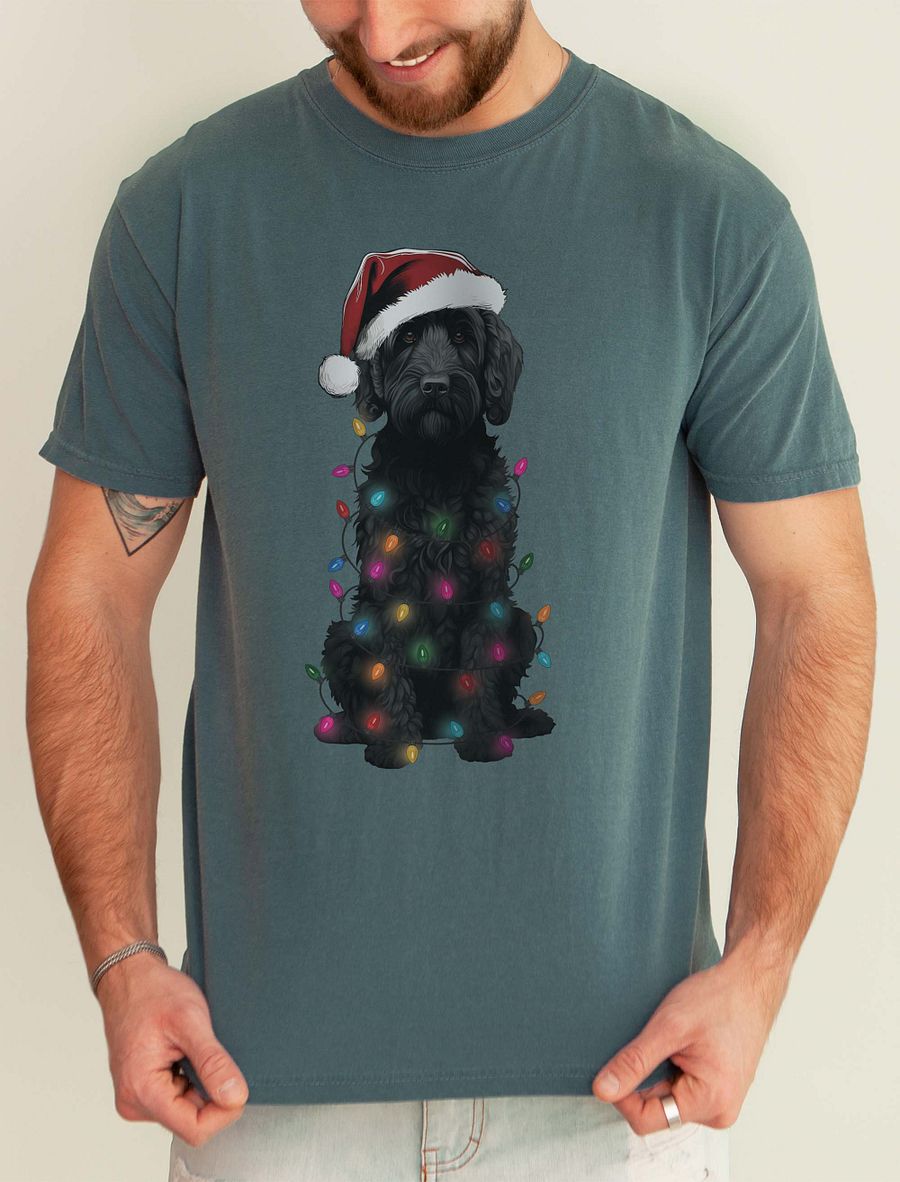 Funny Black Doodle Christmas T-Shirt for Doodle Paw-rents product image (1)