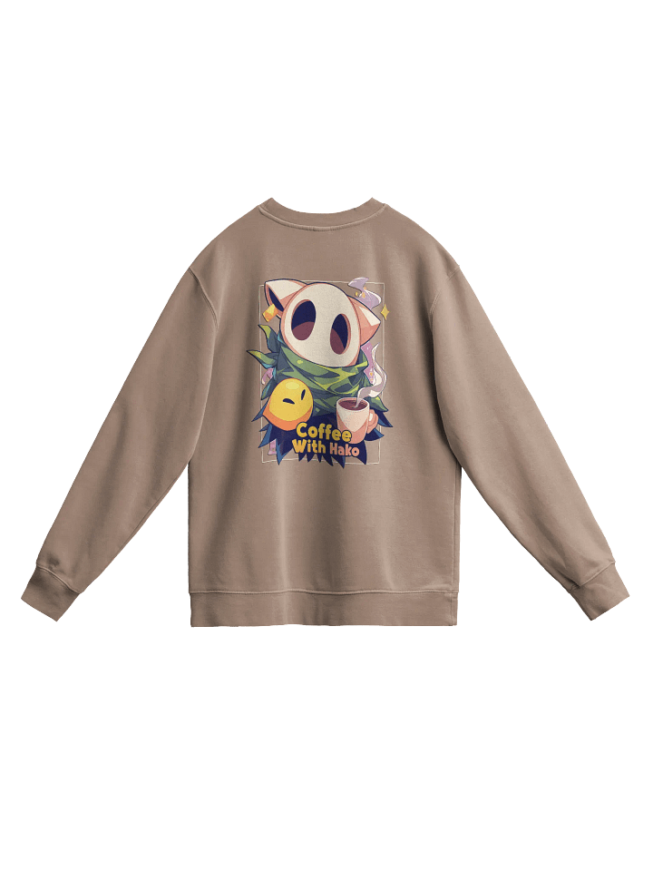 Coffee w Hako Premium Heavyweight Hoodie Front and Back Print product image (19)