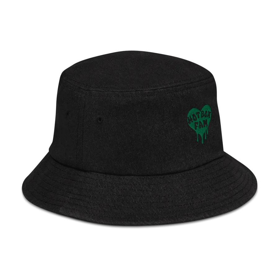 HOT BOX FAM TRANSPARENT DARK GREEN LOGO EMBROIDERY BUCKET HAT product image (3)