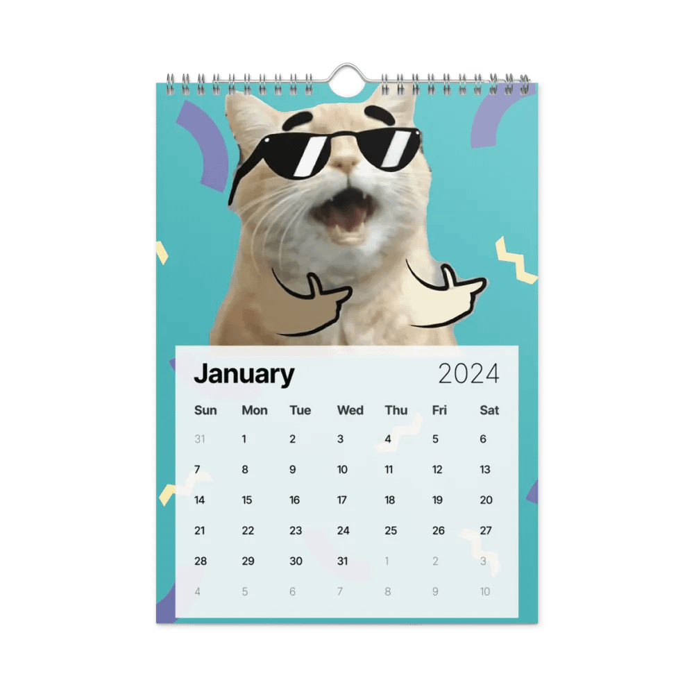 Wall Calendar (2024): Meme Cats product image (8)
