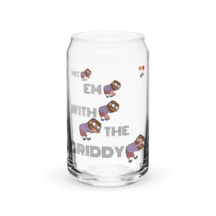 A can shaped glass filled with griddies product image (2)