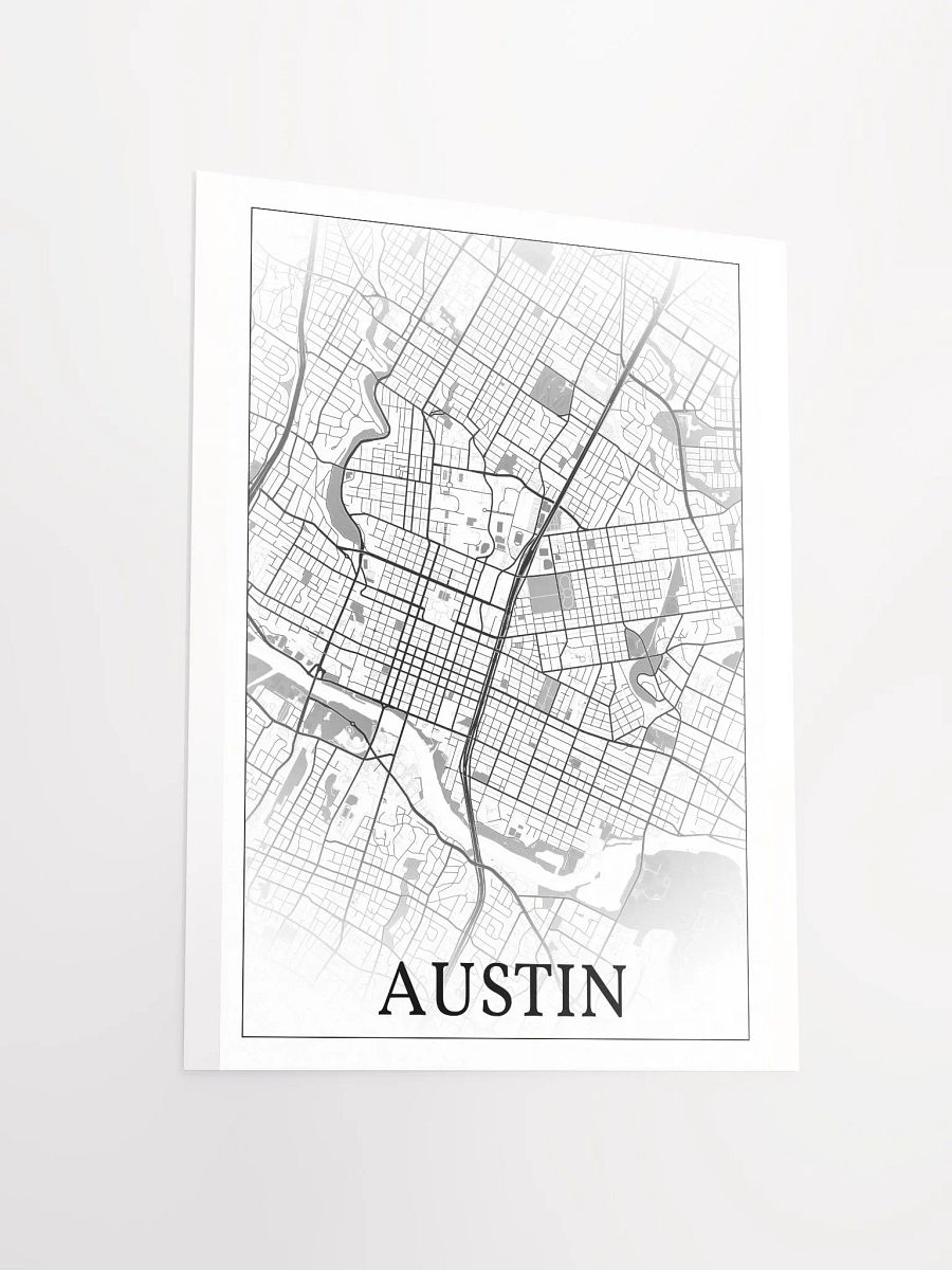 Austin, Texas, USA, city map print product image (14)