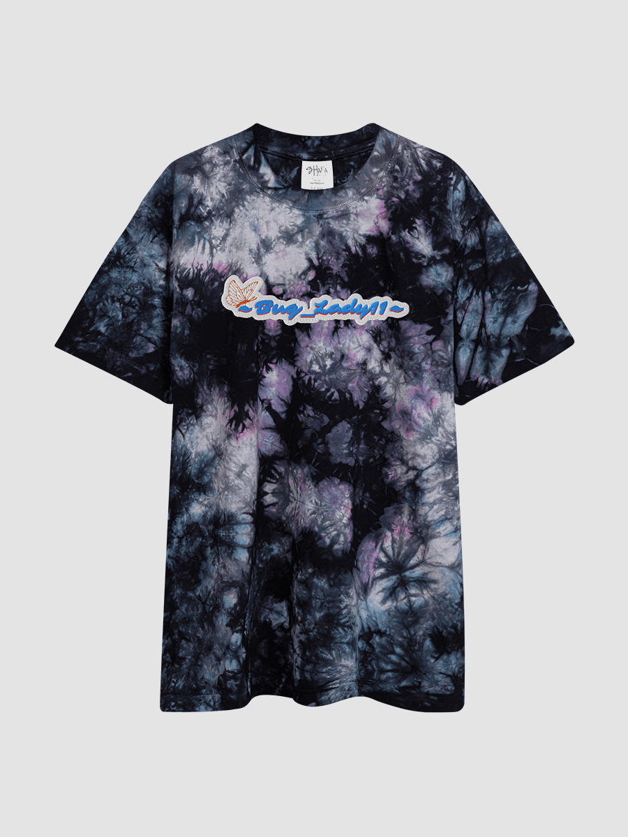 BugSWAG Bug_Lady11 Embroidered Multi-Colored Oversized Tie-Dye T-Shirt product image (3)
