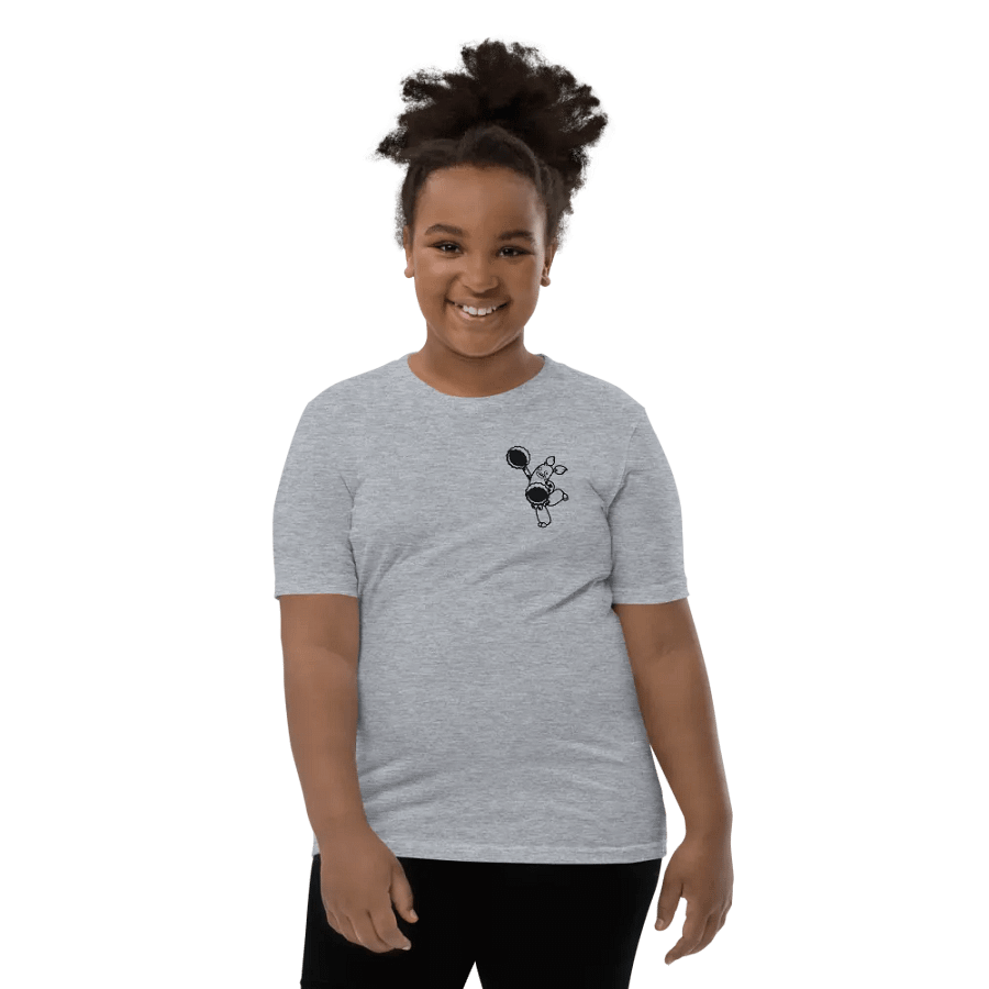 Youth PomPom Character (Black on Light) Tee product image (10)