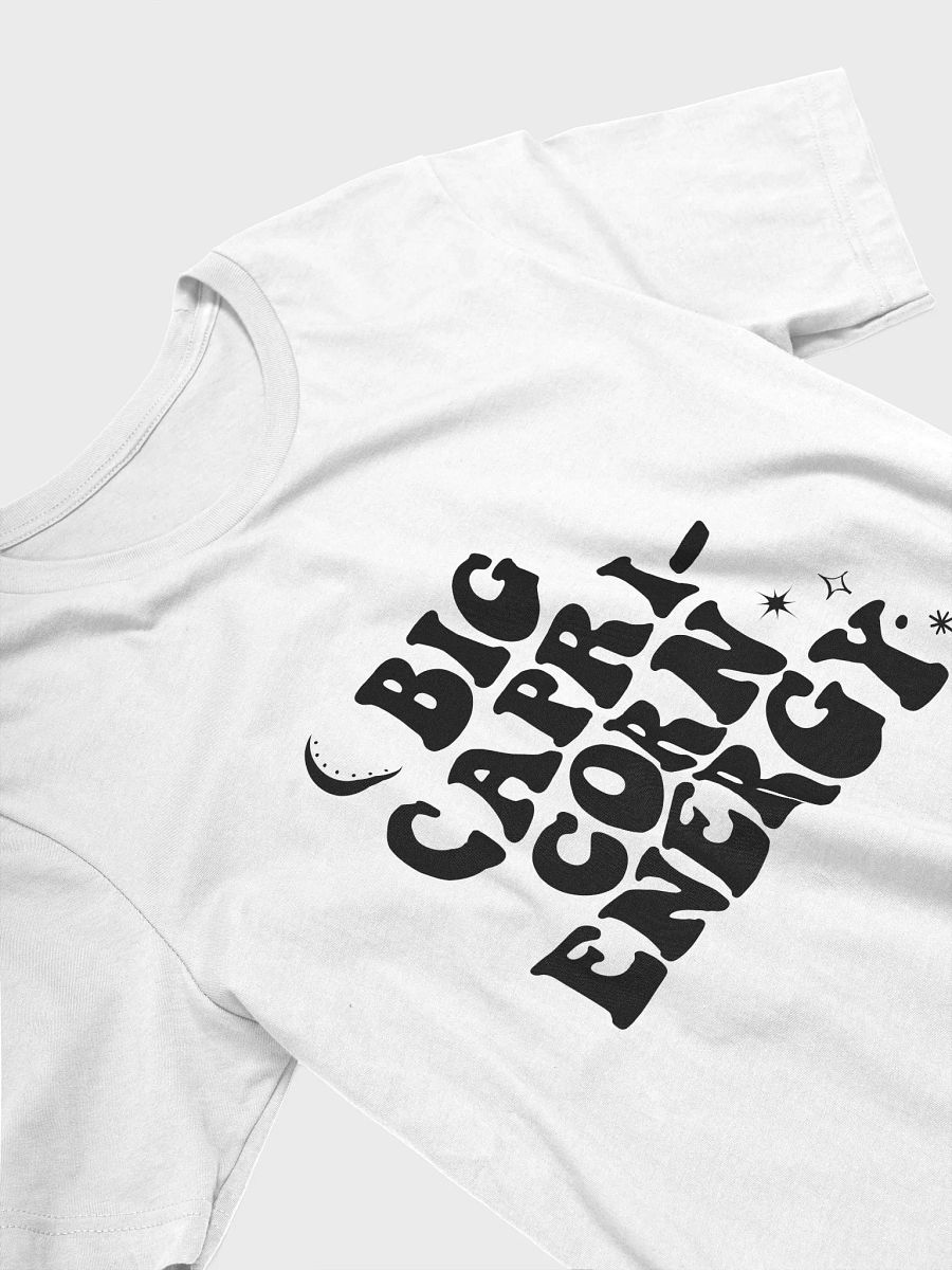 Big Capricorn Energy T-Shirt (Black logo) product image (3)