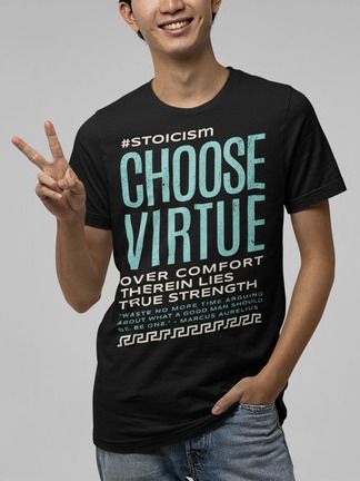 Choose Virtue STOIC Tshirt product image (2)