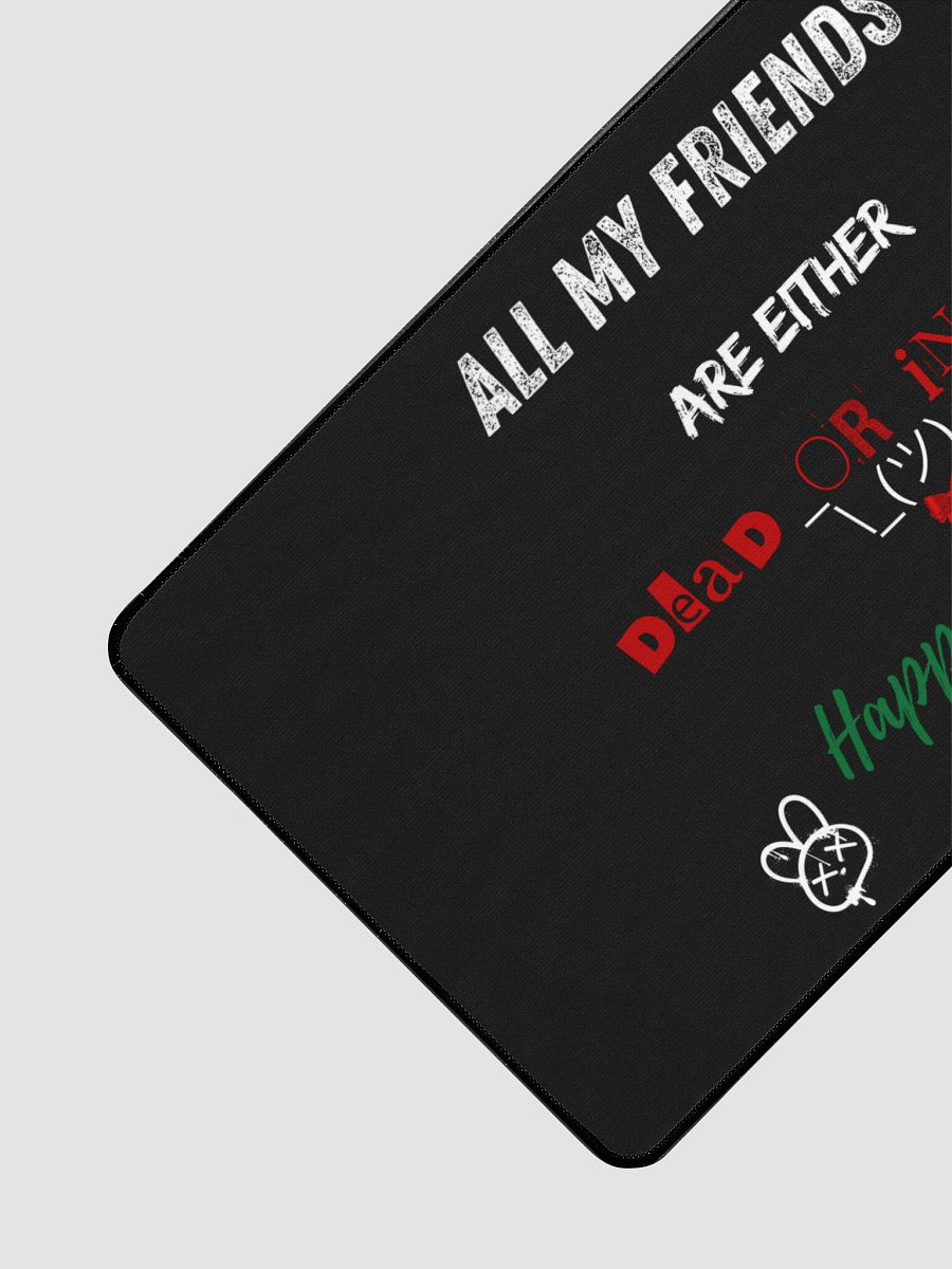 All My Friends Desk Mat (Black) product image (3)
