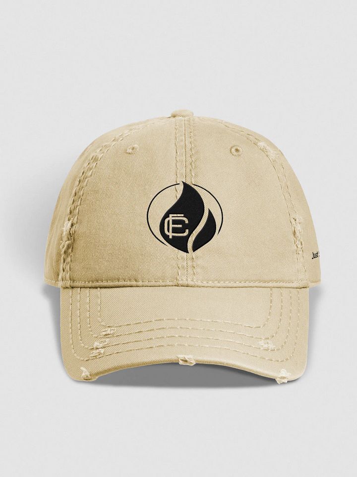Colitaly Distressed Dad Hat (Black Logo) product image (1)