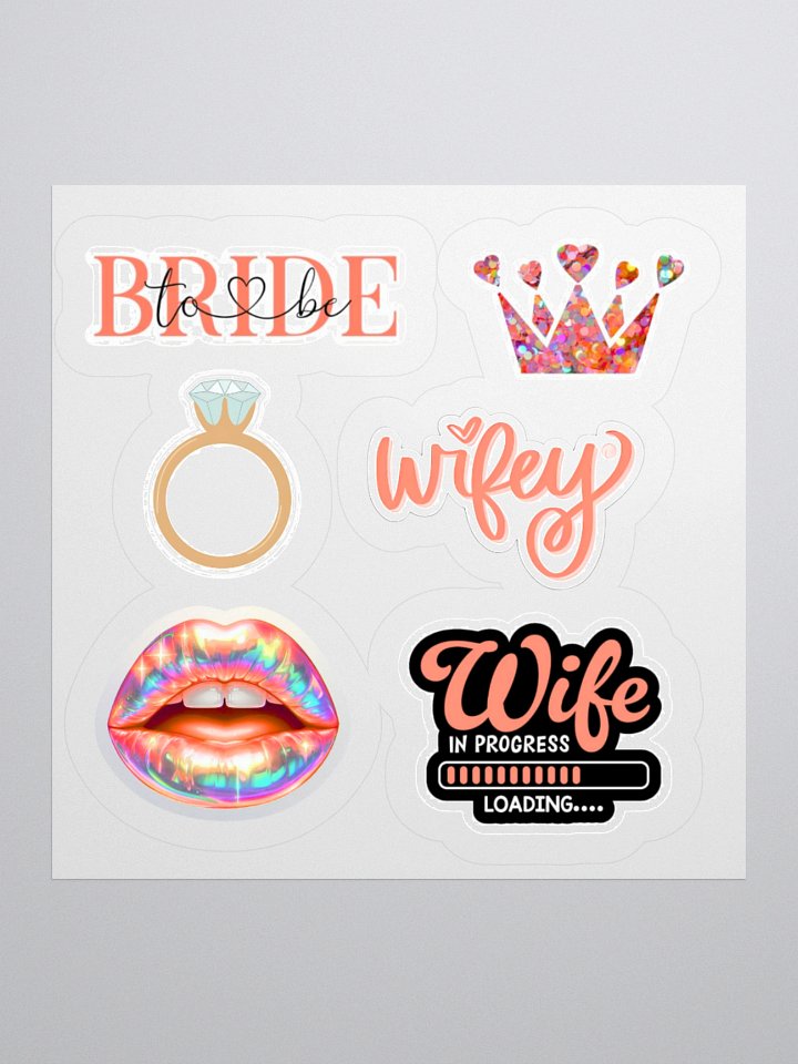 Bridal Celebration Kiss Cut Stickers Set product image (3)