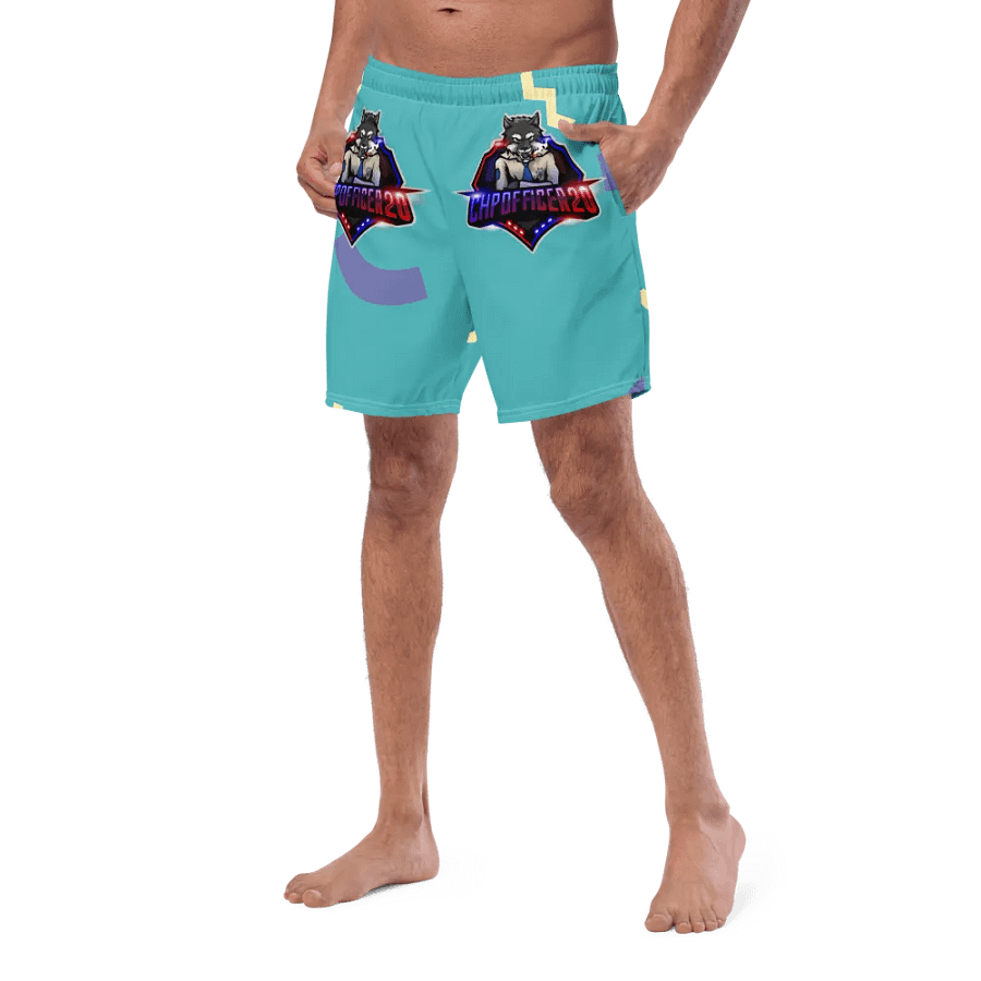Choppercrew Emblem All-Over Print Swim Trunks product image (7)