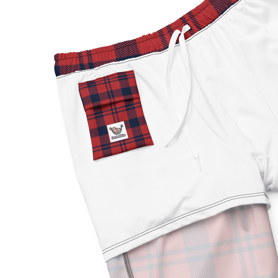Buffalo Plaid Paradise Swim Trunks product image (6)