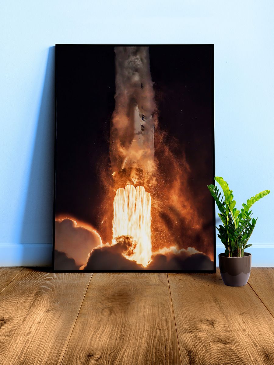 SpaceX Falcon 9 liftoff/TESS Mission, 2018 — space poster, space art print, photo poster, nasa poster product image (4)