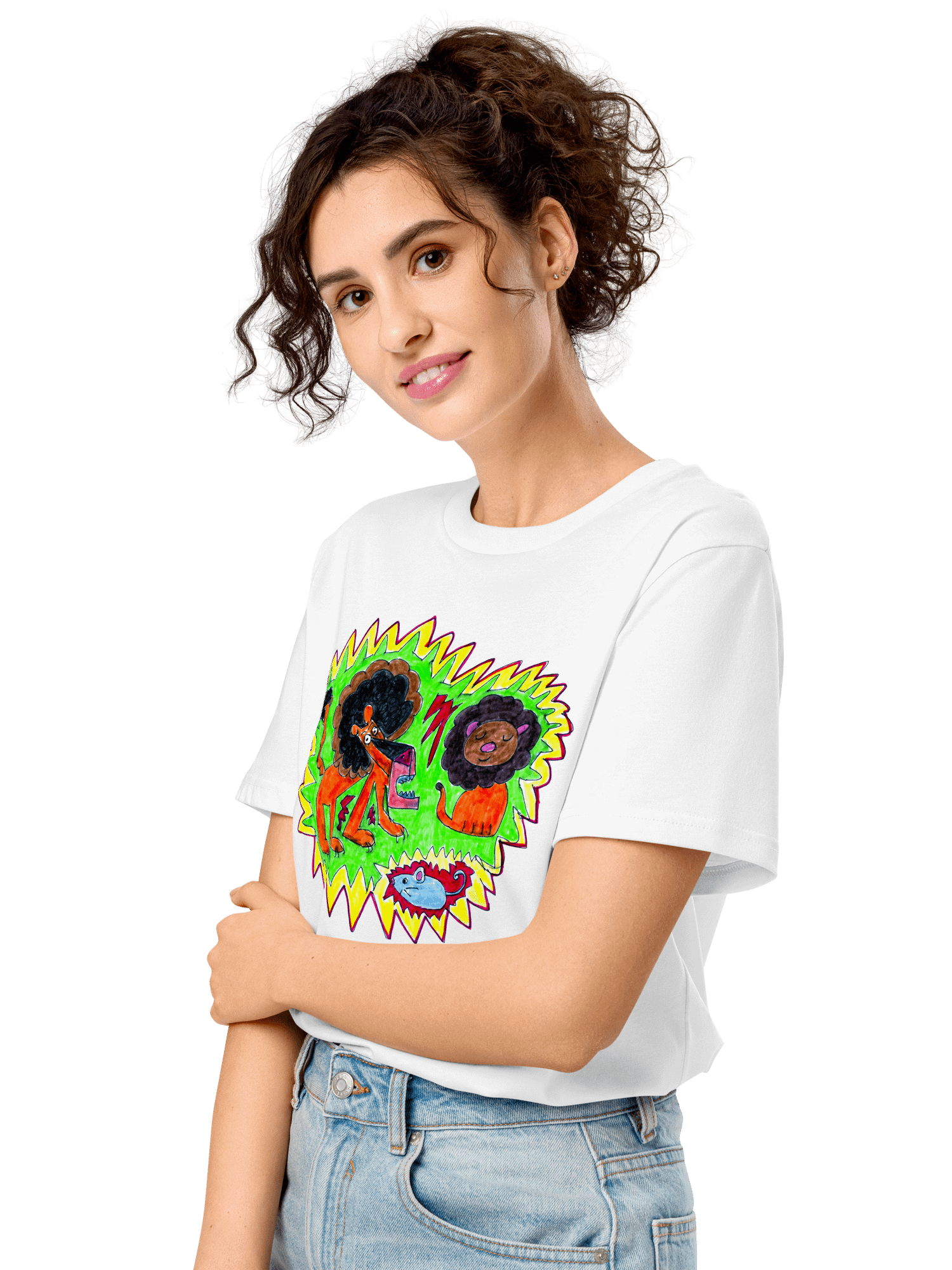 Lively Lions Organic T-Shirt product image (9)