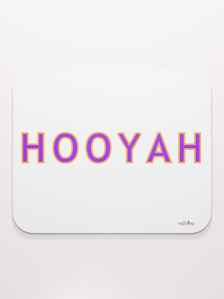Hooyah Classic Mouse Pad (White) product image (1)
