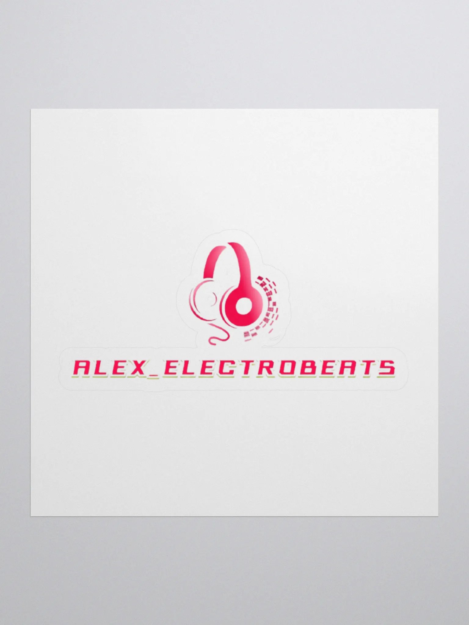 Electrify Your Space with ALEX_ELECTROBEATS Logo Stickers product image (1)